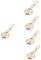 Holibanna 5St Krankenschwester Brustuhr Christmas Weihnachten Stoffohrringe für Frauen Digitale Uhren Digitaluhr Exquisite Taschenuhr hängende Taschenuhr Legierung Brosche Dekorationen Glas