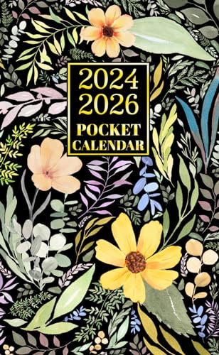 Pocket Calendar 2024-2026: 2 Year and Half Pocket Planner From July 2024 to December 2026