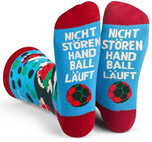 Lavley Nicht Stören Handball Läuft Socken Lustiges Geschenk für Männer und Frauen