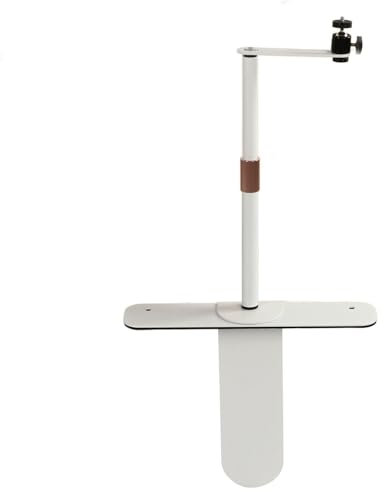 Mini Projector Stand, Projector Stand 360 Degree Free Rotatable Bedside Sofa Desk Wall Projector Stand for Home Office (White)