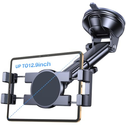Coolpow Soporte Tablet Coche, Soporte Tableta Ventosa, rotación 360°