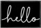 Fußmatte „Hello“ - lustige Deko-Türmatte als Geschenk zum Einzug für innen und außen – Eingangsteppich mit verschiedenen Designs - dünn, rutschfest, 90 x 60 cm