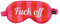 Fisura – Schlafmaske f*ck off. Weiche Schlafmaske. Originale Augenmaske in Rosa und Rot. Ultrasanfte Schlafmaske mit elastischem Gummiband. 20 x 10 cm.