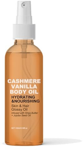 Vanille-Kaschmir-Körperöl, Kaschmir-Vanille-Körperöl, Vanille-Kaschmir-Lotion, Vanilla Cashmere Body Oil, Feuchtigkeitsspendendes Und Hydratisierendes, Kaschmir Körperöl Für Alle Hauttypen (1)