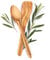 Dekolando Kochlöffel und Pfannenwender aus Olivenholz - personalisiert mit Gravur - Made in Germany - Holz Set Kochbesteck Holzbesteck