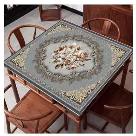 Mahjong Table Cover,Mahjong Mat,Mahjong Table Cloth,mahjong set,1pcs Gray Mahjong Table Mat,Antideslizante Reducción de Ruido Cubierta de Mesa for Juegos for Mahjong Poker Juegos de Cartas Juegos de M