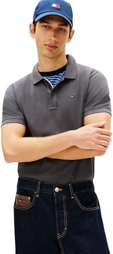 Tommy Jeans Herren Poloshirt Kurzarm Slim Placket Slim Fit