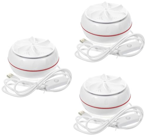 DOITOOL 3 Stück Mini-waschmaschine Waschmaschinenreiniger Kleidungsreiniger Tragbare Für Waschbecken Mini - Reise Abs Weiß