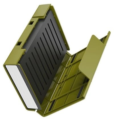 Durable Hard Disk Storage Box Fits 4 x 2.5 or 1 x 3.5 Drive Holder or 10pc Solid Disk for Travel Organization