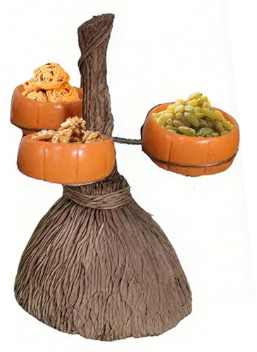 YRTUOP Halloween Snack Bowl Stand - Resin Pumpkin Snack Holder Bowl - Treat Dish for Serving Snacks Salad Dessert Halloween Party Supplies Home Decoration