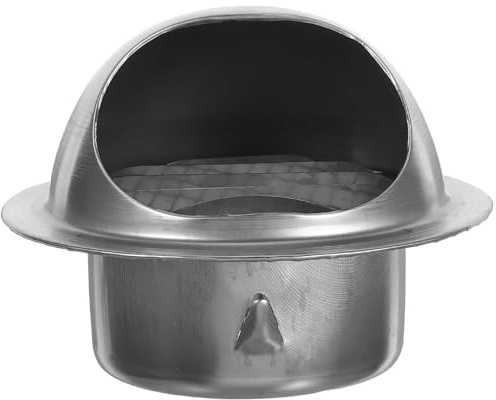 OUNONA Runde Edelstahl Lüftungsabdeckung für Außenabluftöffnung mit Vielseitigem Schutz für Wohngebäude Schlankes und Minimalistisches Design für Wandmontage