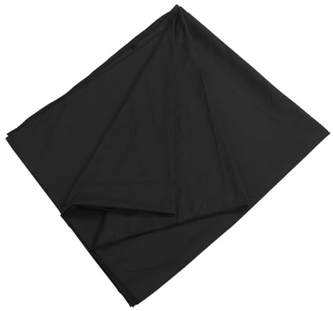 BESPORTBLE Toile de Fond Noire Épaisse 1,5 X 1 M en Tissu Polyester Solide pour Photographie de Scène, Décoration Photo Polyvalente et Accessoire Studio Photo Professionnel