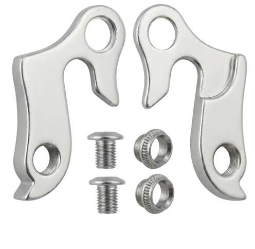 2 Stück Fahrrad Schaltauge, MTB-schaltauge Mech Schaltwerk Fahrrad mit Muttern, Aufhänger Adapter Aluminiumbügel Rennrad MTB
