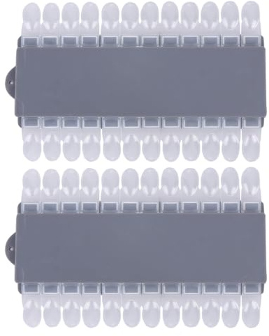 DECORNIJIA Carte de Distinction des Couleurs pour Manucure 2pcs en Plastique Détachable, Facile à Utiliser, pour Salon et Shop