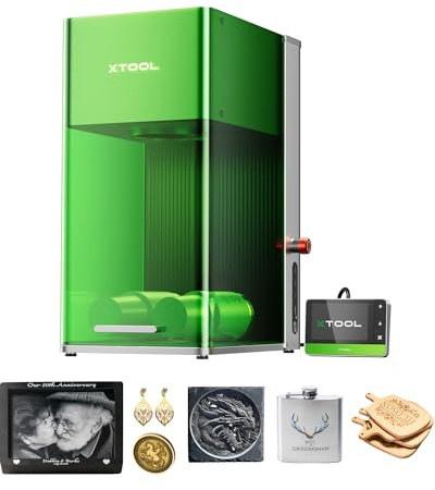 xTool F1 Ultra 20W Faser & Dioden Dual Laser Graviermaschine, nur für Fachleute im gewerblichen Einsatz, 10000 mm/s, 16MP Smart-Kamera, 3D-Gravur