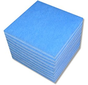 10 Ersatzfilter blau weiß, Filterklasse G3, Stärke >15 mm, für Limodor Compact 238 x238 mm