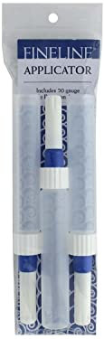 Fineline Applicators Fineline-Aplicadores de precisión de Calibre 20, vacíos, 3 Piezas, 1 Onza, Blanco, Taille unique