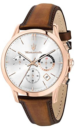 Maserati Herren Armbanduhr Chronograph Quarz Leder R8871633002