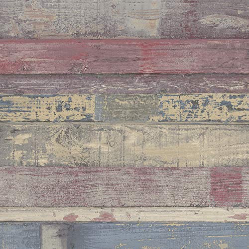 Norwall Fh37557 Denr553 papier peint Brique, Rouge, Bleu marine