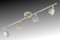 Trango 4-flammig 2030-042 LED Deckenstrahler, Deckenleuchte, Deckenlampe Badleuchte inkl. LED Leuchtmittel Strahler schwenk- und drehbar