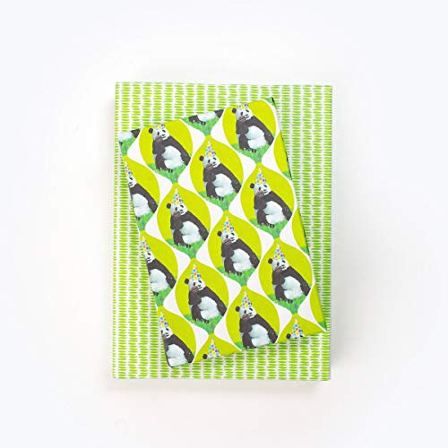 Allport Editions x Wrappily Geschenkpapier für Geburtstagskuchen, Motiv Panda Loves