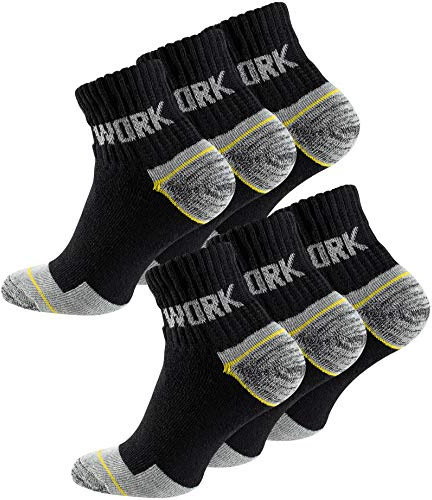 6-12 oder 18 Paar Herren Arbeitssocken - Robuste Atmungsaktive Work Socks - Berufssocken