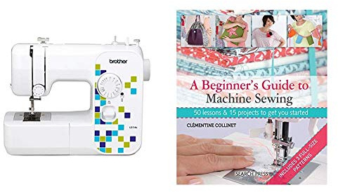 Brother LS14S Metal Chassis Sewing Machine & A Beginner's Guide to Machine Sewing: 50 Lessons and 15 Projects to Get You Started
