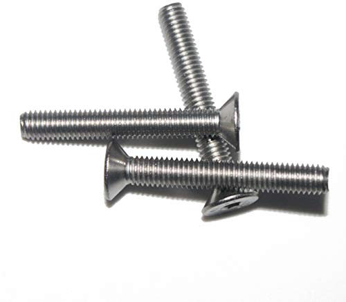 (5 Stück) -M8x50mm ISO 10642 A2 V2A Senkschrauben mit Innensechskant DIN 7991