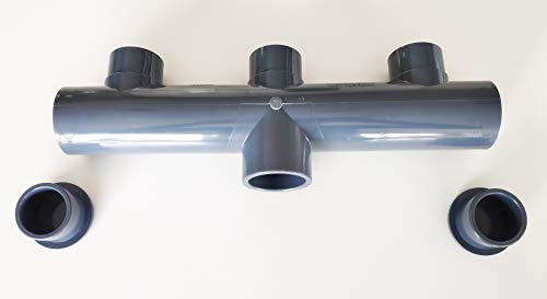 Collecteur PVC 50mm PN16 / 5 entrées / 1 sortie/Femelle Male Ø 5cm