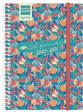 Finocam - Kalender 2020-2021 Oktavo-120 x 164 Wochenansicht Landschaft Sekundär Jungle Portugiesisch