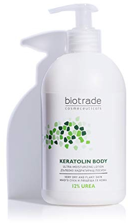 Keratolin Body Lotion 12% Urea 400ml Ultra Feuchtigkeitsspendende Lotion Für Sehr Trockene Und Schuppige Haut Von Biotrade
