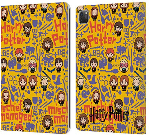 Head Case Designs Licenciado Oficialmente Harry Potter Travesuras gestionadas Reliquias mortales I Carcasa de Cuero Tipo Libro Compatible con Apple iPad Pro 11 2020/2021 / 2022
