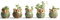 Perfect Flower Sukkulententöpfe Mini Blumentöpfe Mit Untersetzer Eulen-Pflanztopf Eulentopf, Kleine Pflanztöpfe Niedliche Pflanzgefäße Keramik Sukkulenten Töpfe Kaktus Pflanze Töpfe
