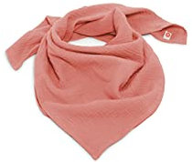 nanito Schal Halstuch Babyhalstuch Kinderschal Musselin Musselintuch Farbwahl Kinder Kinderhalstuch Baby Junge Mädchen Spucktuch Tuch 100% Bio Baumwolle 45 x 45 cm (salmon)