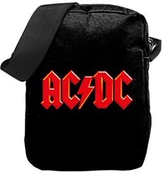 Rocksax Unisex Ac/Dc Crossbody Bag-Logo Gepäck-Kleidertasche, Schwarz