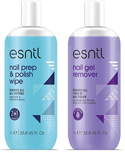 Nail Prep/Polish Wipe + Gel Nail Polish Remover Duo Kit (1L)