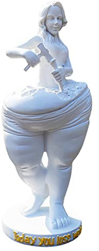 Abnehmende Göttin Statue Dekoration, Harzfigur Skulptur Modell Schlafzimmer Shop Schönheitsdekoration, Frau Skulptur Figuren Yoga Statue Woman Dekor Modern Wohnzimmer Haus Arts Geschenk