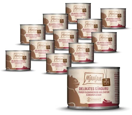 MjAMjAM - Purer Fleischgenuss - delikates Känguru pur 12 x 200 g