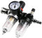MOCNT 1/4 Filtro Aire Compresor Separador de Aceite Agua Reductor de Presión Regulador de Aire Compresor Comprimido Lubricador Procesador de Gas Conector Rápido