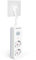 Aigostar Regleta Enchufe, Alargador Enchufe de 2 Tomas, Enchufe Multiple Regleta con Interruptor, Blanco