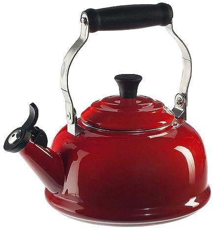 Enamel On Steel 1.8-qt. Classic Whistling Tea Kettle Color: Cherry