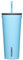 Corkcicle Cold Cup - Triple Insulated Stainless Steel Travel Cup with Ceramic-Coated Straw - Keeps Cold for 12 Hours - Reusable, BPA-Free, Dishwasher Safe - Santorini, 24oz / 710ml