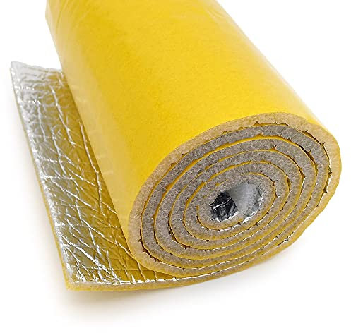 Isolation auto-adhésive pour intérieur de voiture, camionnette, camping-car, caravane (5 m x 1,20 m) - Rouleau isolant thermique facile à installer