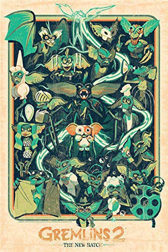 Vintage Custom Metal Signs 30,5 x 20,3 cm – Poster Gremlins 2 Decor Chic Art Wall Decort Home Yard Signs Bar Hotel Cafe Pub Restauran