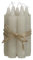 Comforder Kerzen Set (7 Stück), 11cm Stabkerzen Hellgrau, Tafelkerzen Einfarbig, 4+ Stunden Brenndauer