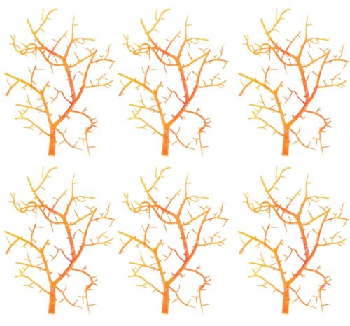 TOVINANNA 6st Simulierte Zweige Böhmische Zweige Künstliche Gefälschter Trockener AST DIY Baumzweige Manzanita-Zweig Baumzweige Selber Machen Kunststoff-AST Plastik Böhmen Gefälschte Bäume