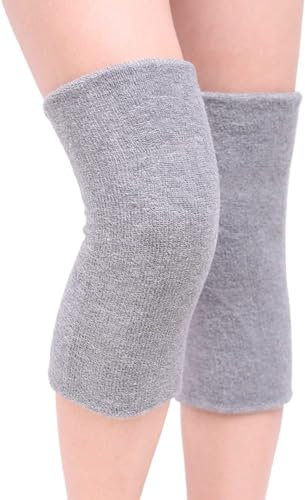 1 Paar Kaschmir Elastische Kniebandage Winter Kniewärmer Knieschützer Thermo Knieorthesen Warme Kaltes Knie Kniemanschette Therapie Knieschoner Knie Arthritis Gelenkschmerzlinderung für Damen Herren