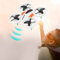 Oumefar RC Faltbarer Quadrocopter, Hochauflösender Quadrocopter, Freunde, Familie, Jungen, Mädchen, Anfänger und, Geschenk (orange weiß)