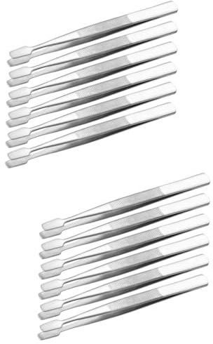 UKCOCO 12stücke Edelstahl Wimpern Pinzetten Anti-rutsch Design Für Präzise Anwendung Von Falschen Wimpern Für Makeup-profis Und Enthusiasten Tragbar Und Leicht