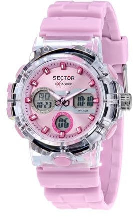Sector No Limits Orologio Donna, Digitale, Cinturino in Plastica, Cassa 43 mm, Collezione EX-46, Regalo Donna - R3251242501